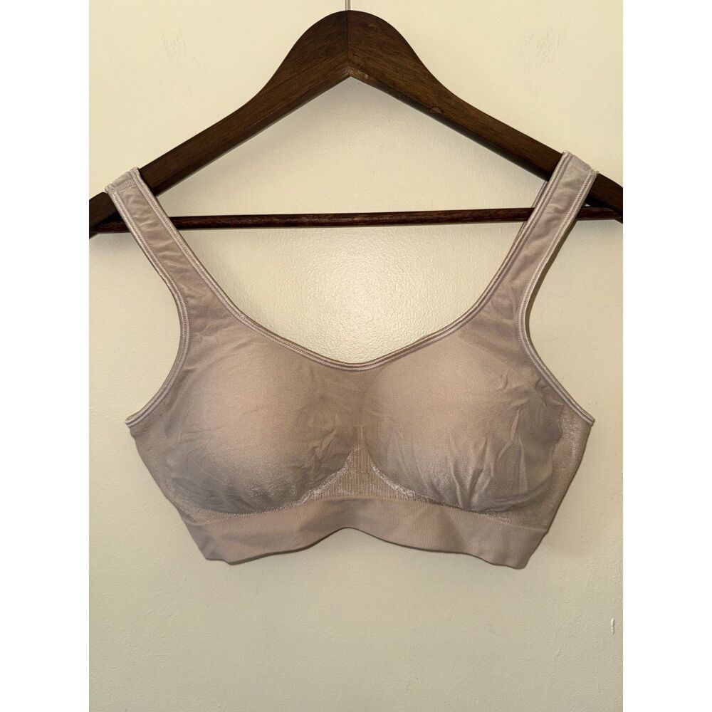 Bali Comfort Revolution Wirefree Shaping Bra Size XL Nude Tan Seamless 3488